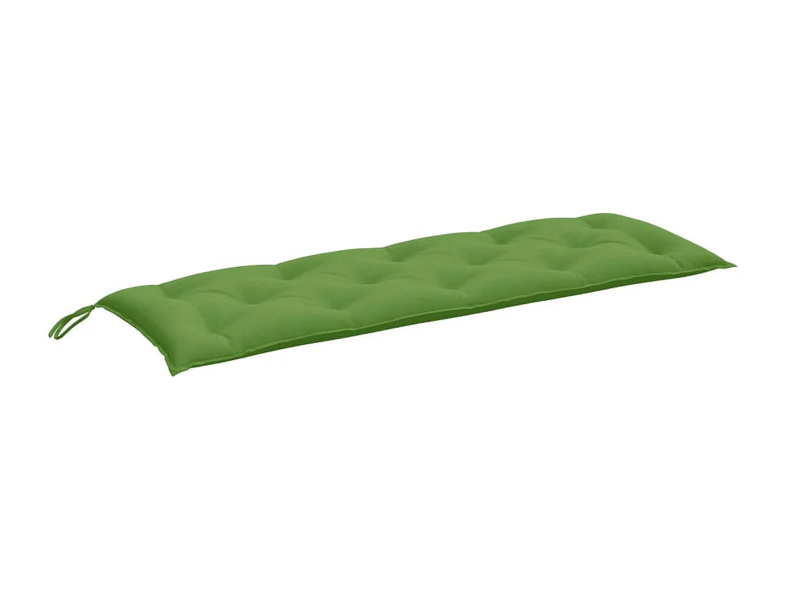 Coussin de banc de jardin vert mélangé 150x50x7 cm tissu