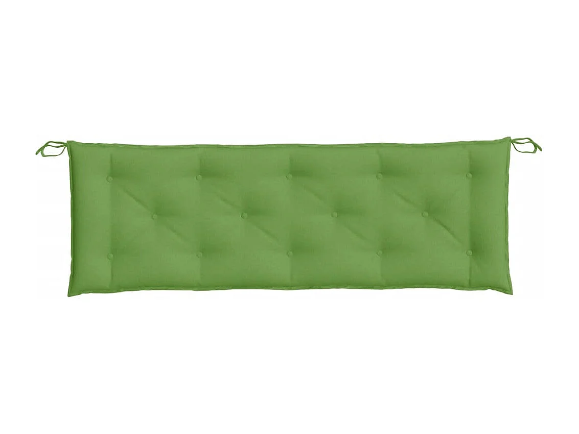 Coussin de banc de jardin vert mélangé 150x50x7 cm tissu