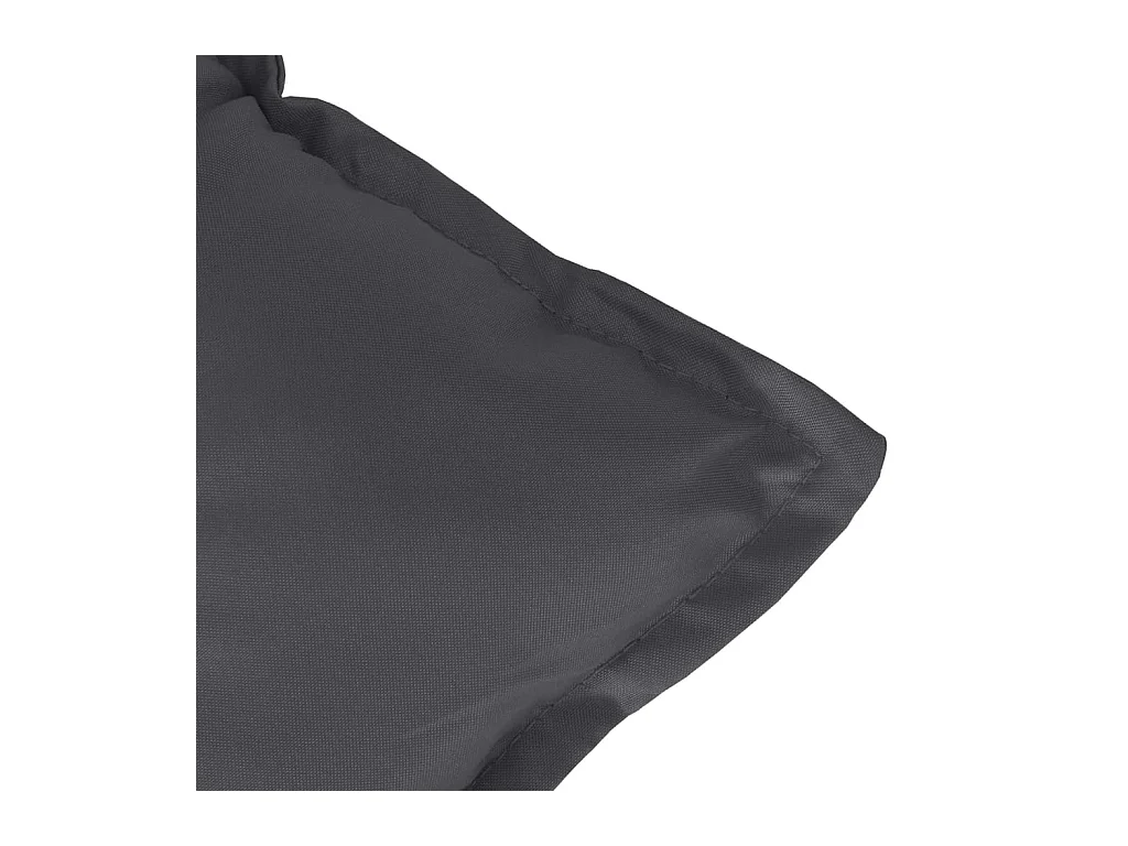 Coussins de banc de jardin lot de 2 anthracite mélangé tissu