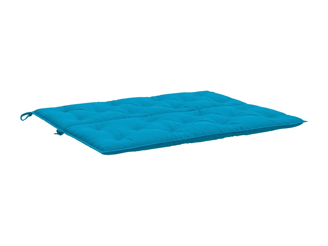 Cojines de banco de jardín 2 unidades azul claro 120x50x7 cm