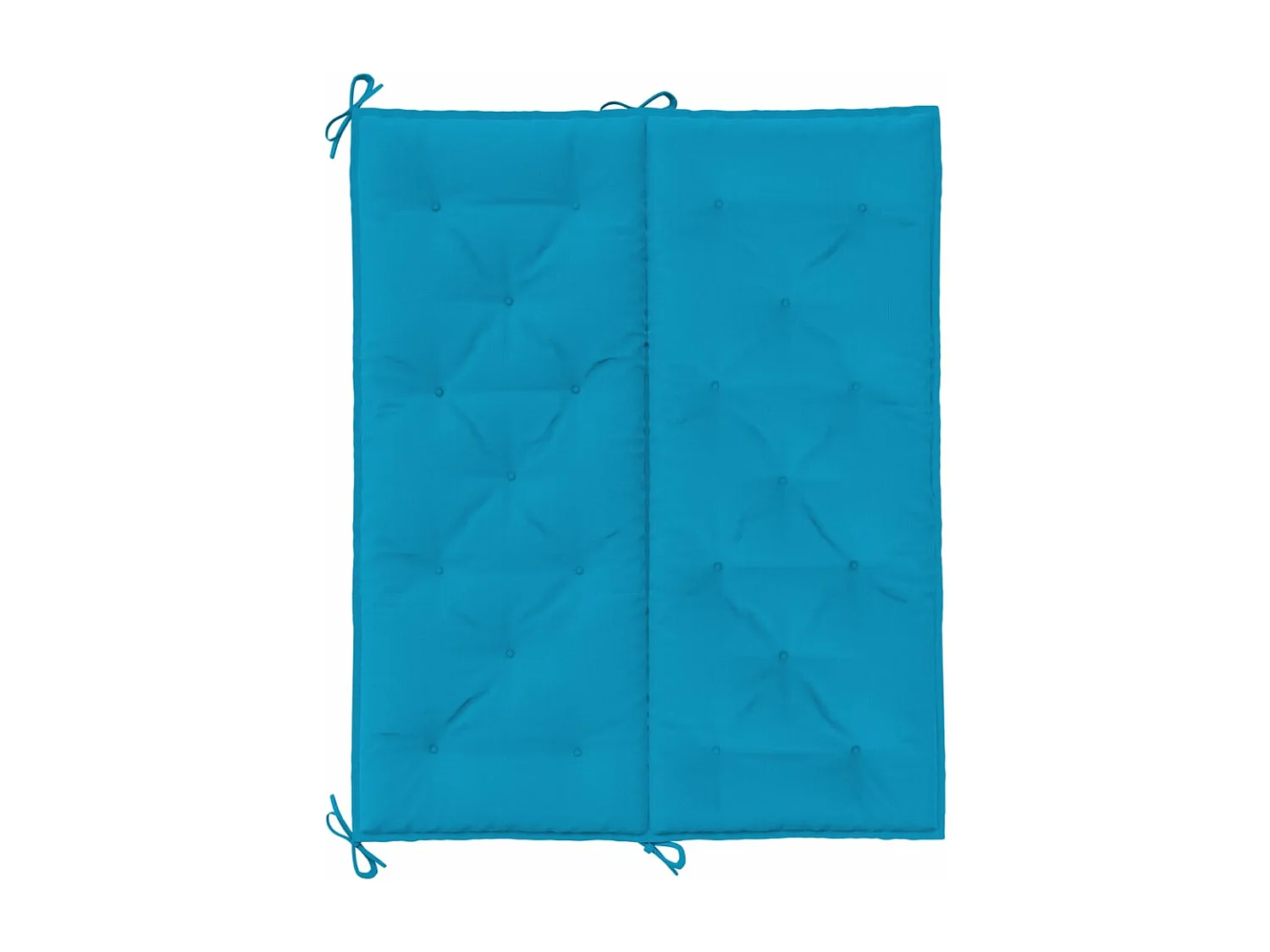 Cojines de banco de jardín 2 unidades azul claro 120x50x7 cm