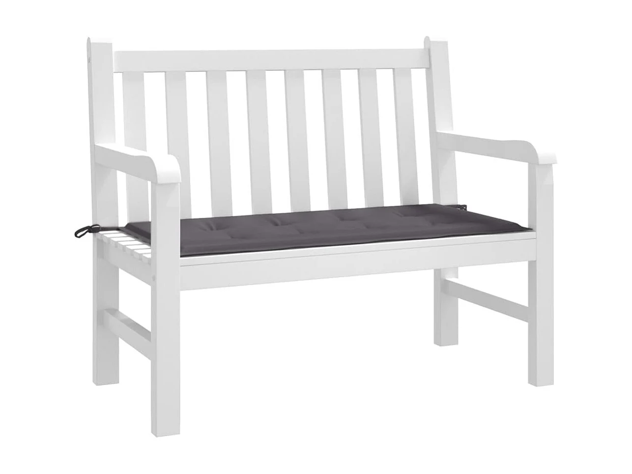 Tuinbankkussen 120x50x4 cm oxford stof antracietkleurig