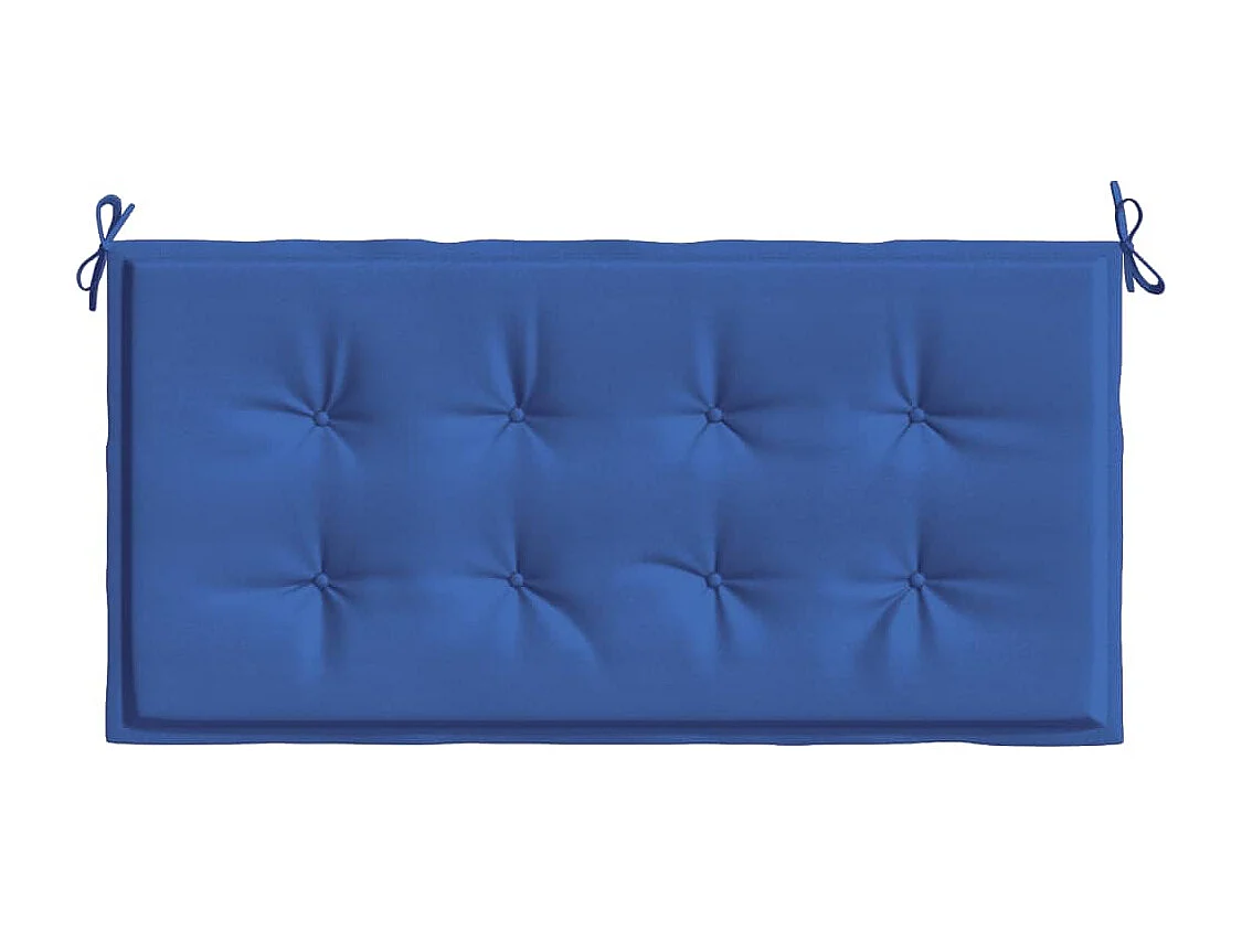 Almofadão para banco de jardim 100x50x3cm tecido oxford azul real