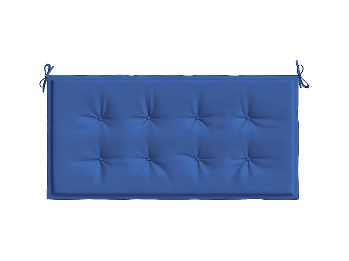 Coussin de banc de jardin bleu royal 100x50x3 cm tissu oxford