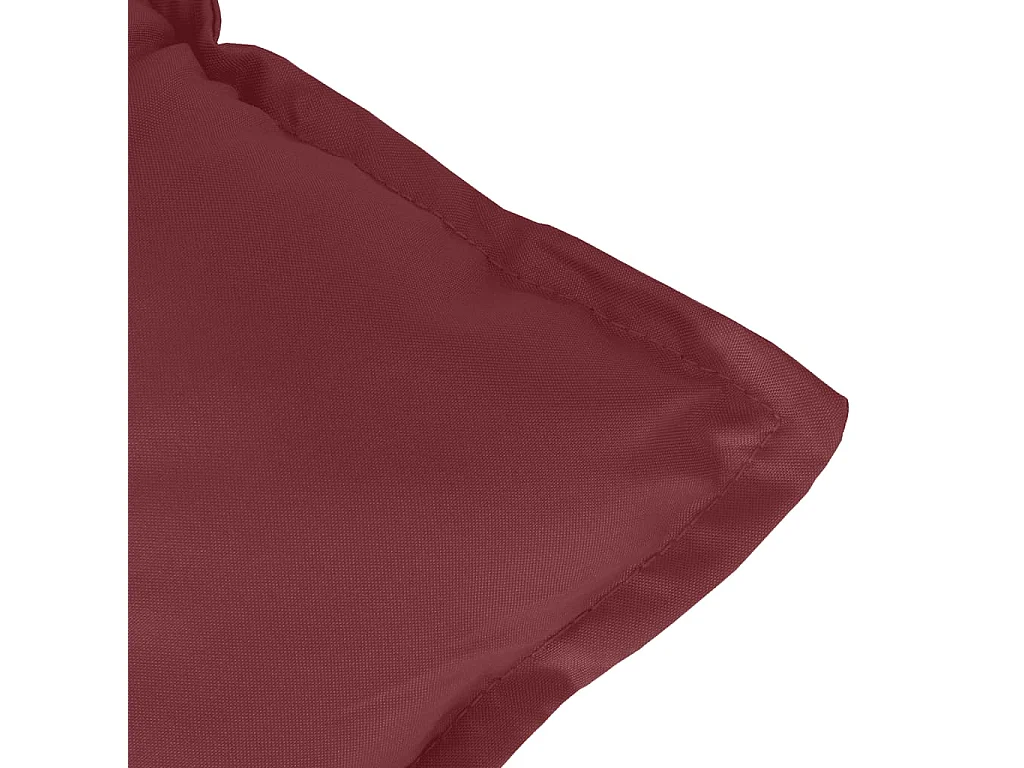 Almofadões banco jardim 2peças 100x50x7cm mesclado vermelho tinto