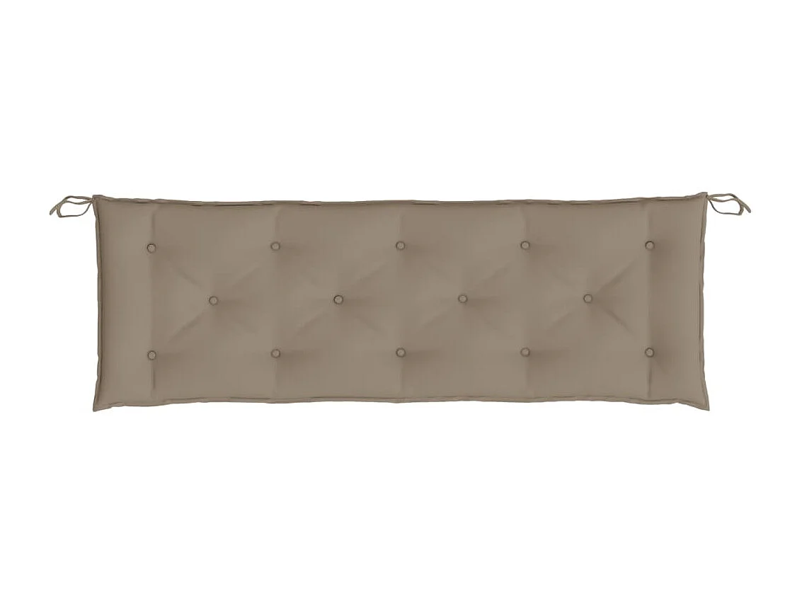 Coussin de banc de jardin taupe 150x50x7 cm tissu oxford