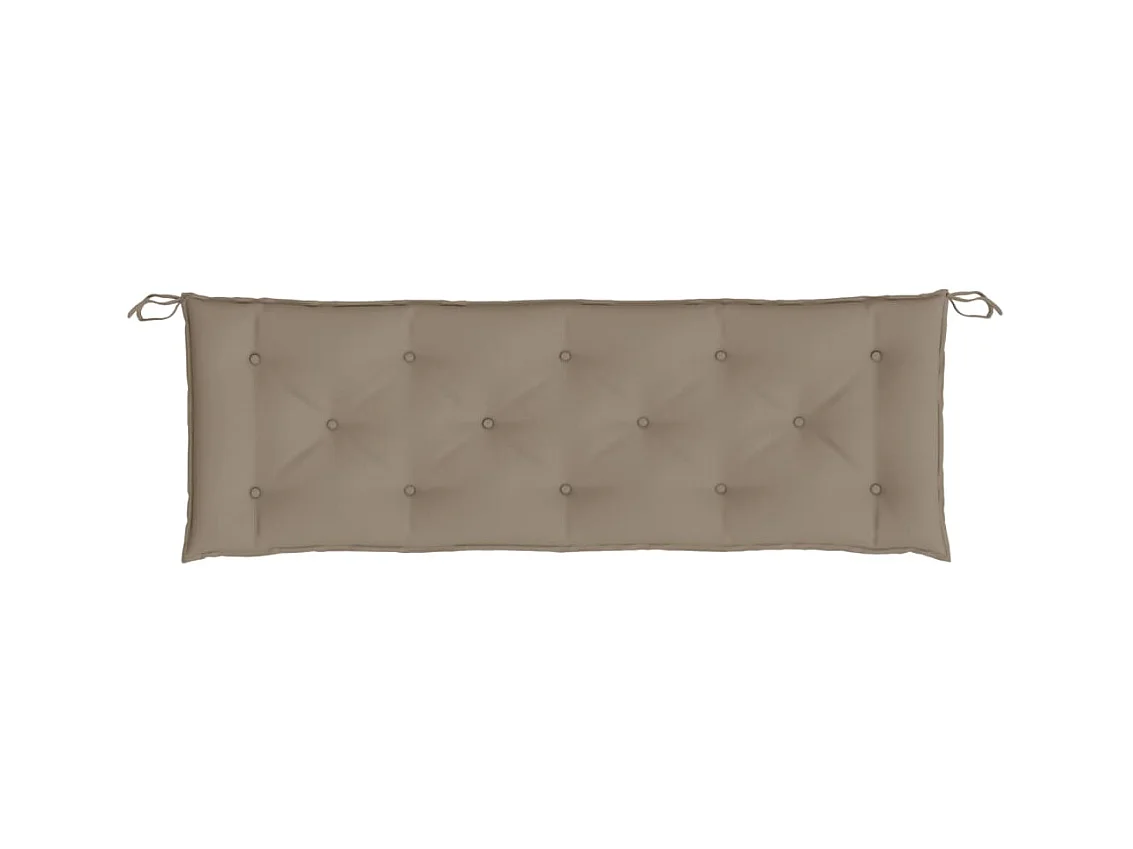 Coussin de banc de jardin taupe 150x50x7 cm tissu oxford