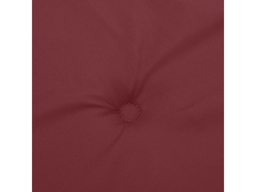 Cojines banco jardín 2 unidades tela rojo tinto melange 180x50x7 cm