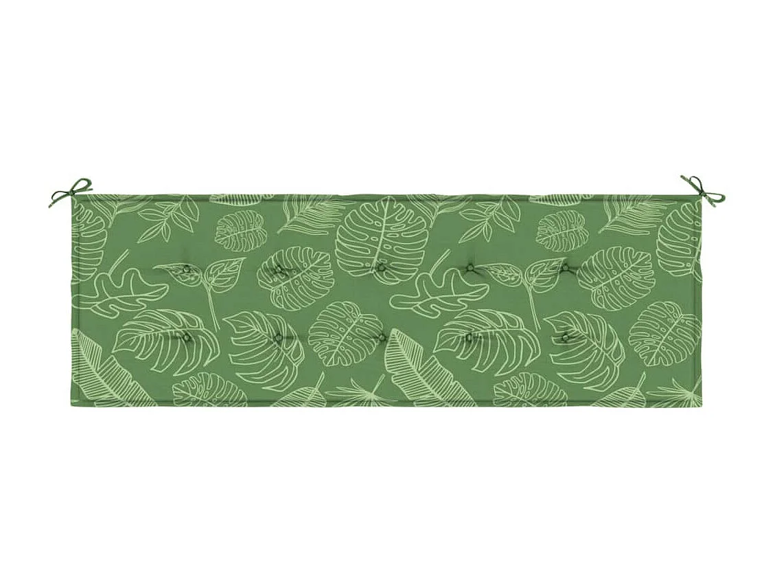 Almofadão banco jardim 150x50x3 cm tecido oxford padrão folhas