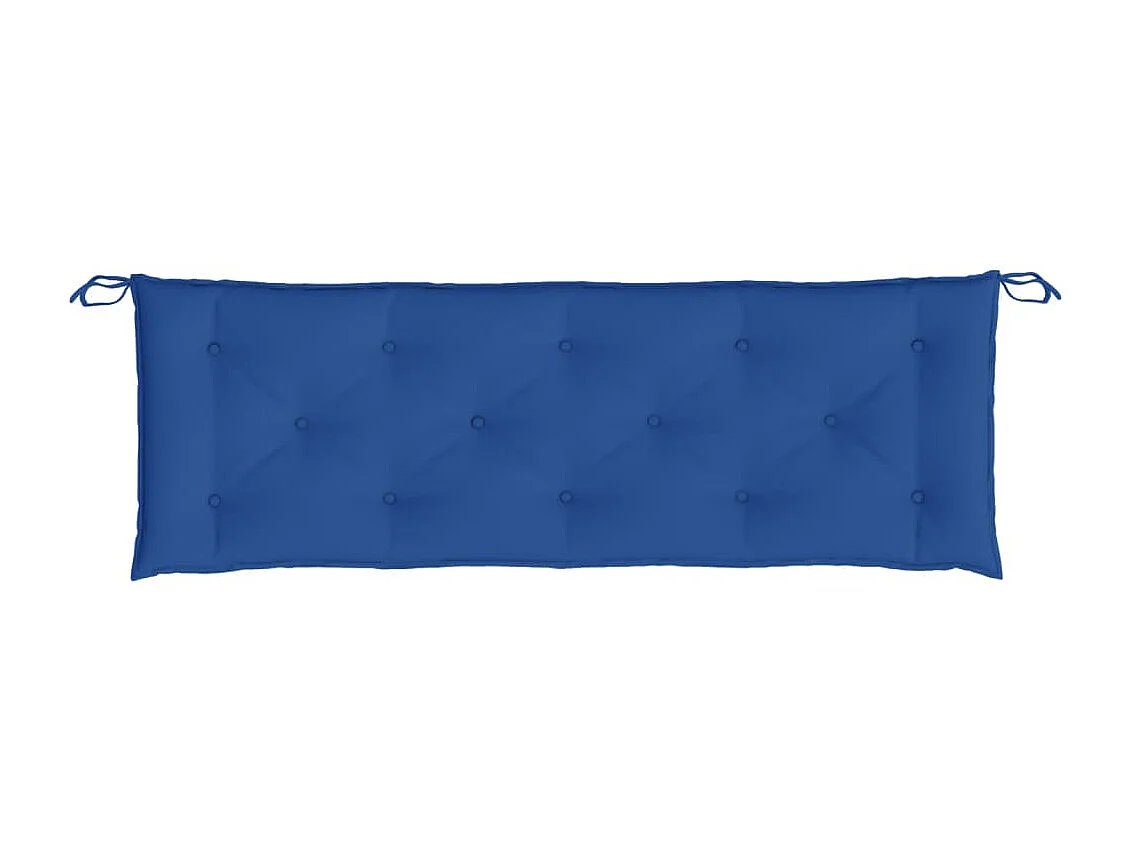 Coussins de banc de jardin 2 pièces bleu 150x50x7 cm tissu Oxford