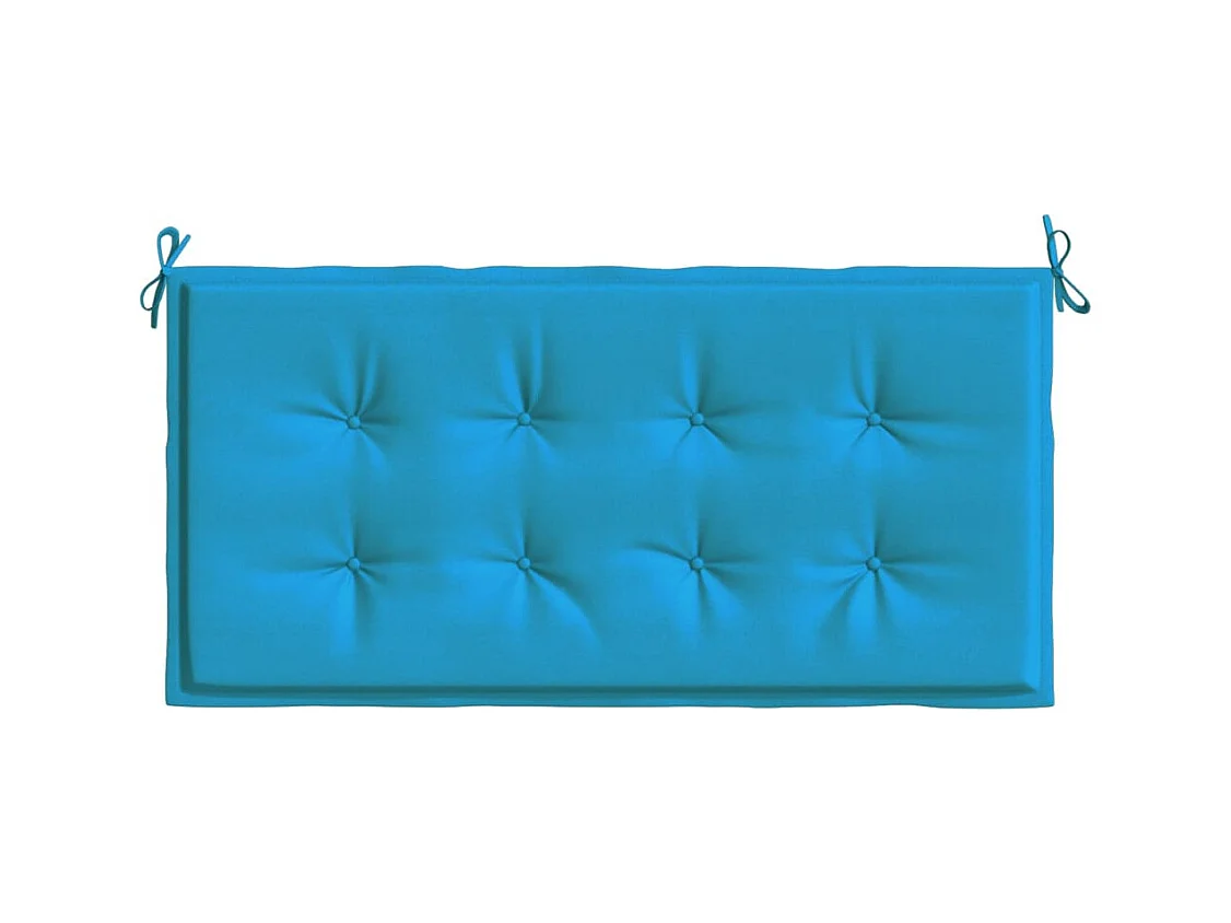 Coussin de banc de jardin bleu 100x50x3 cm tissu oxford