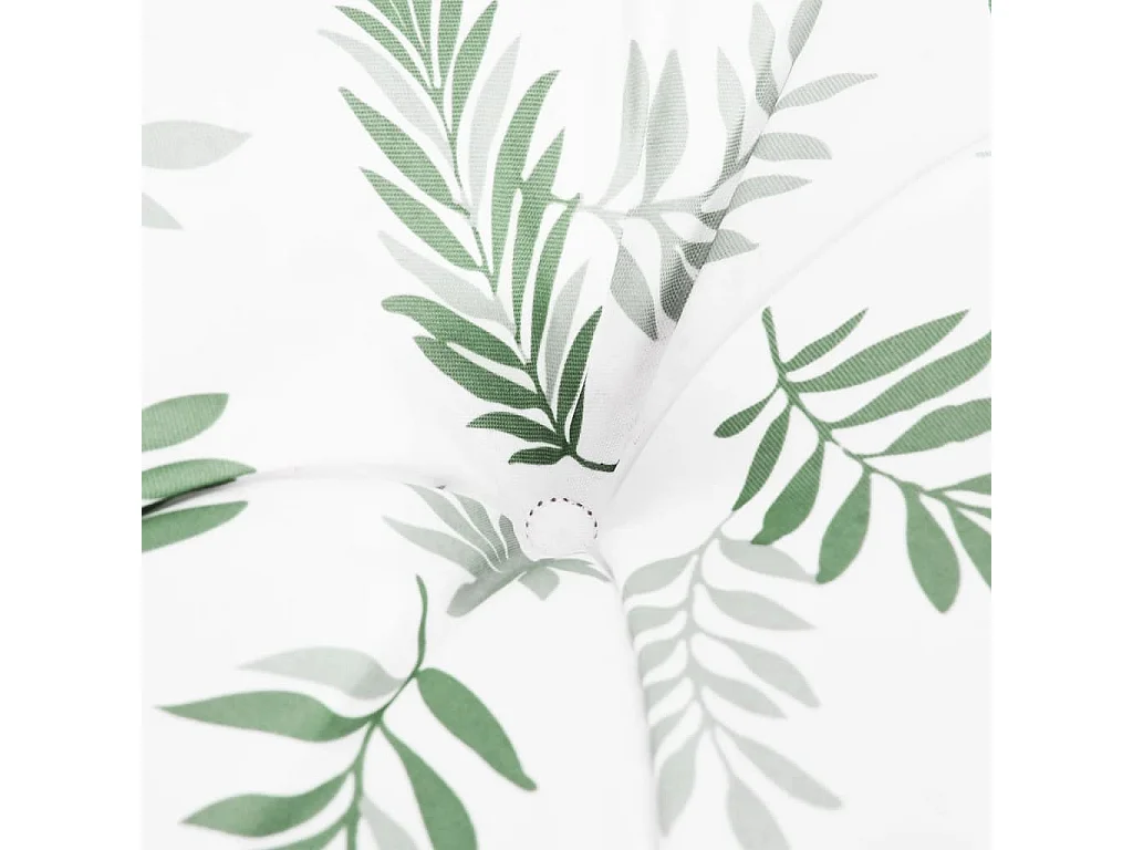 Coussin de banc de jardin motif de feuilles 150x50x7 cm