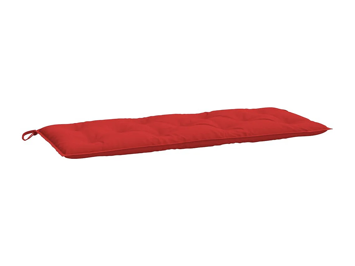 Coussin de banc de jardin rouge 120x50x7 cm tissu oxford