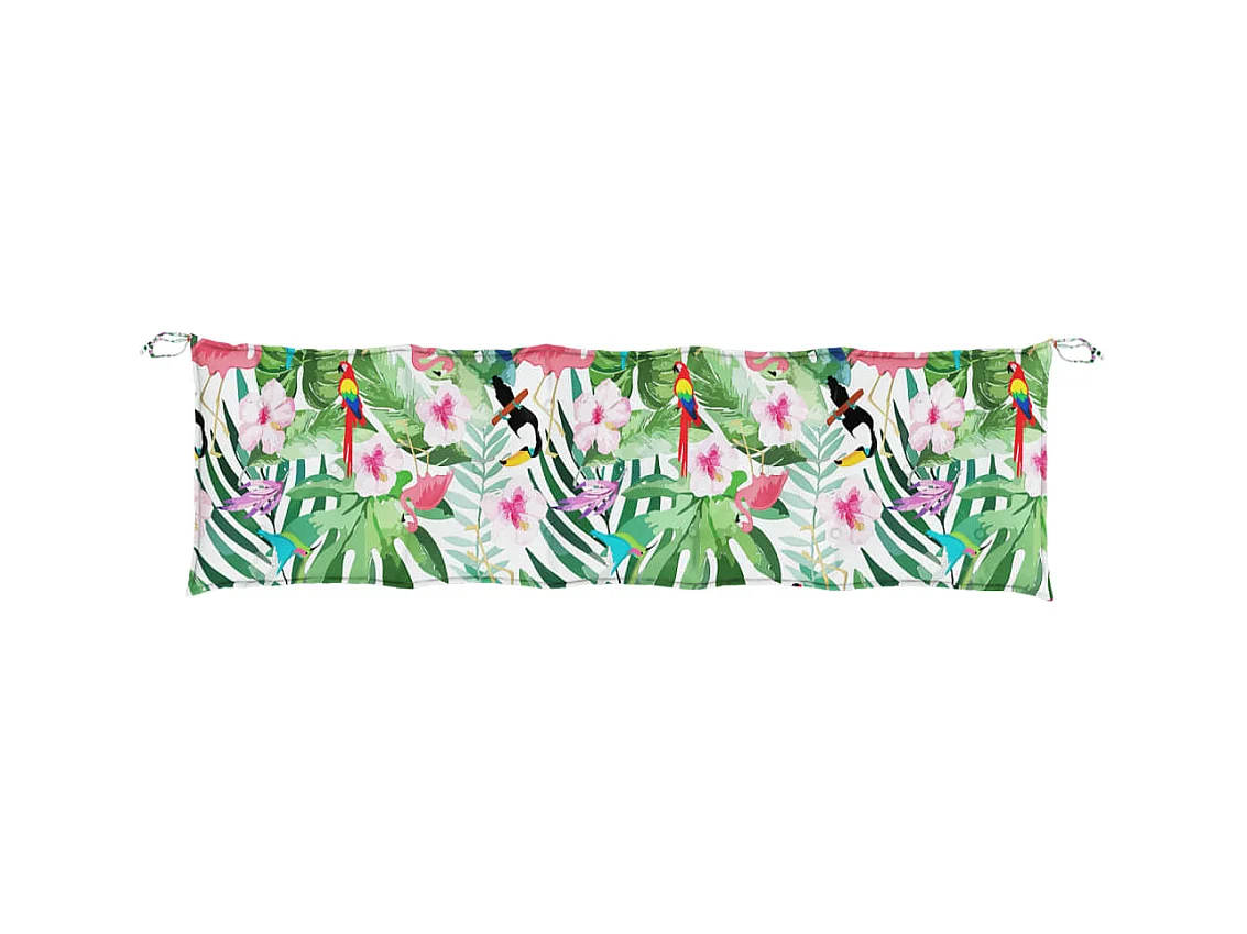Almofadão para banco jardim 180x50x7 cm tecido oxford multicolor