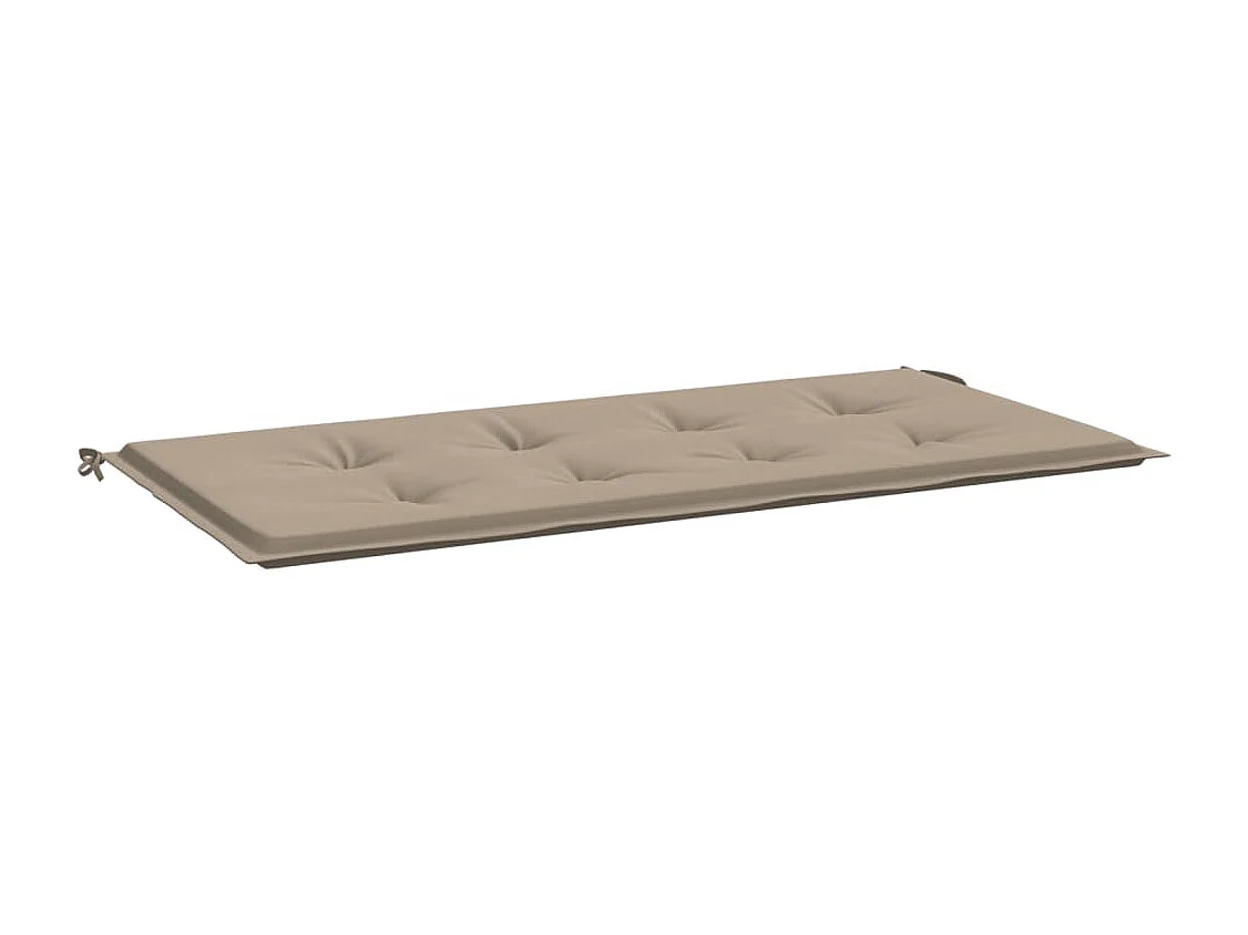 Tuinbankkussen 120x50x4 cm oxford stof taupe