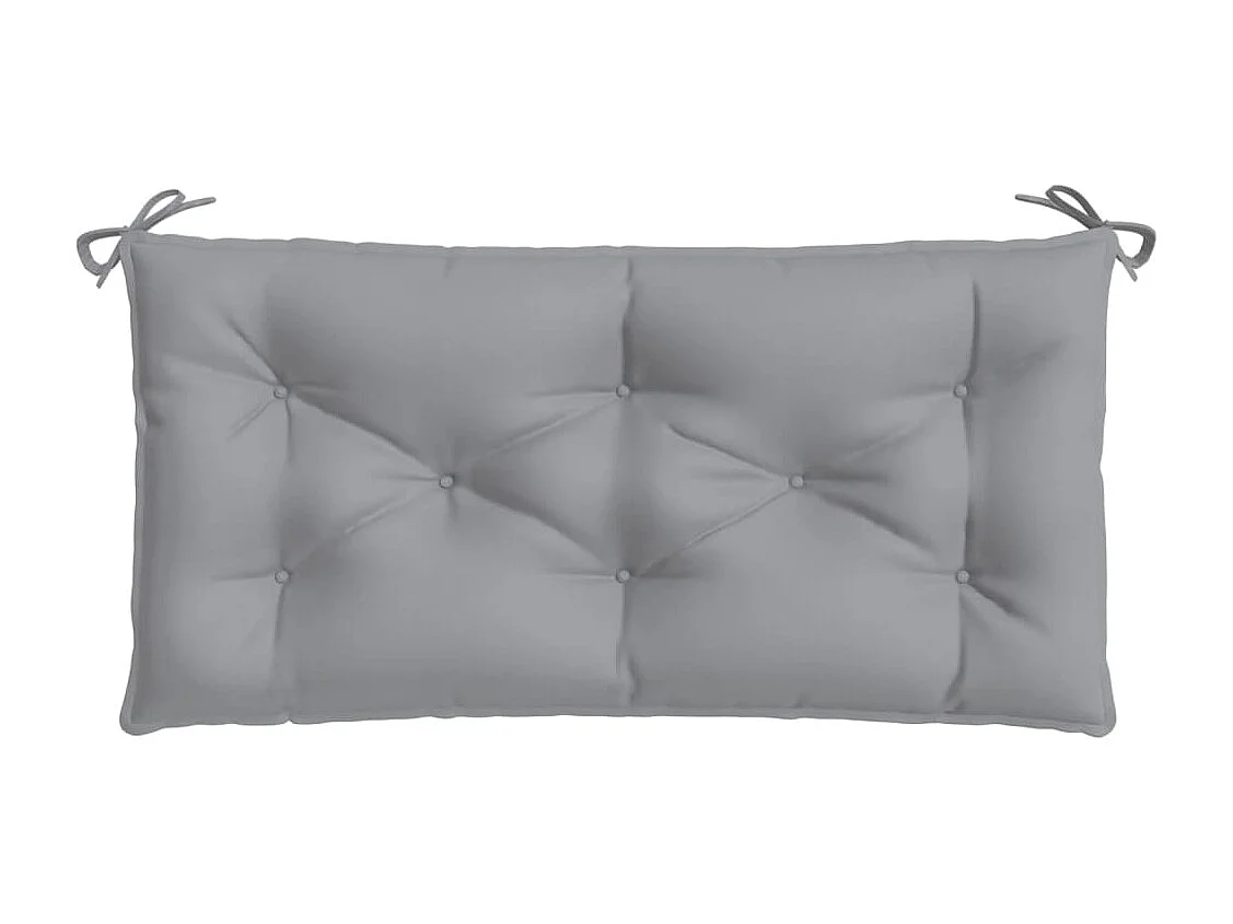 Coussin de banc de jardin gris 110x50x7 cm tissu oxford