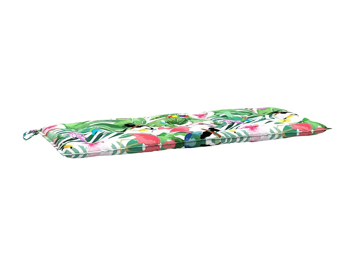 Coussins de banc de jardin lot de 2 multicolore 120x50x7 cm