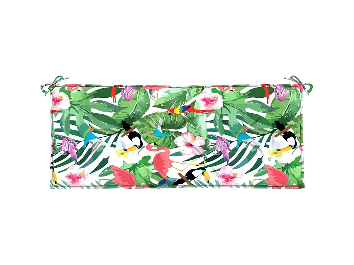 Coussins de banc de jardin lot de 2 multicolore 120x50x7 cm