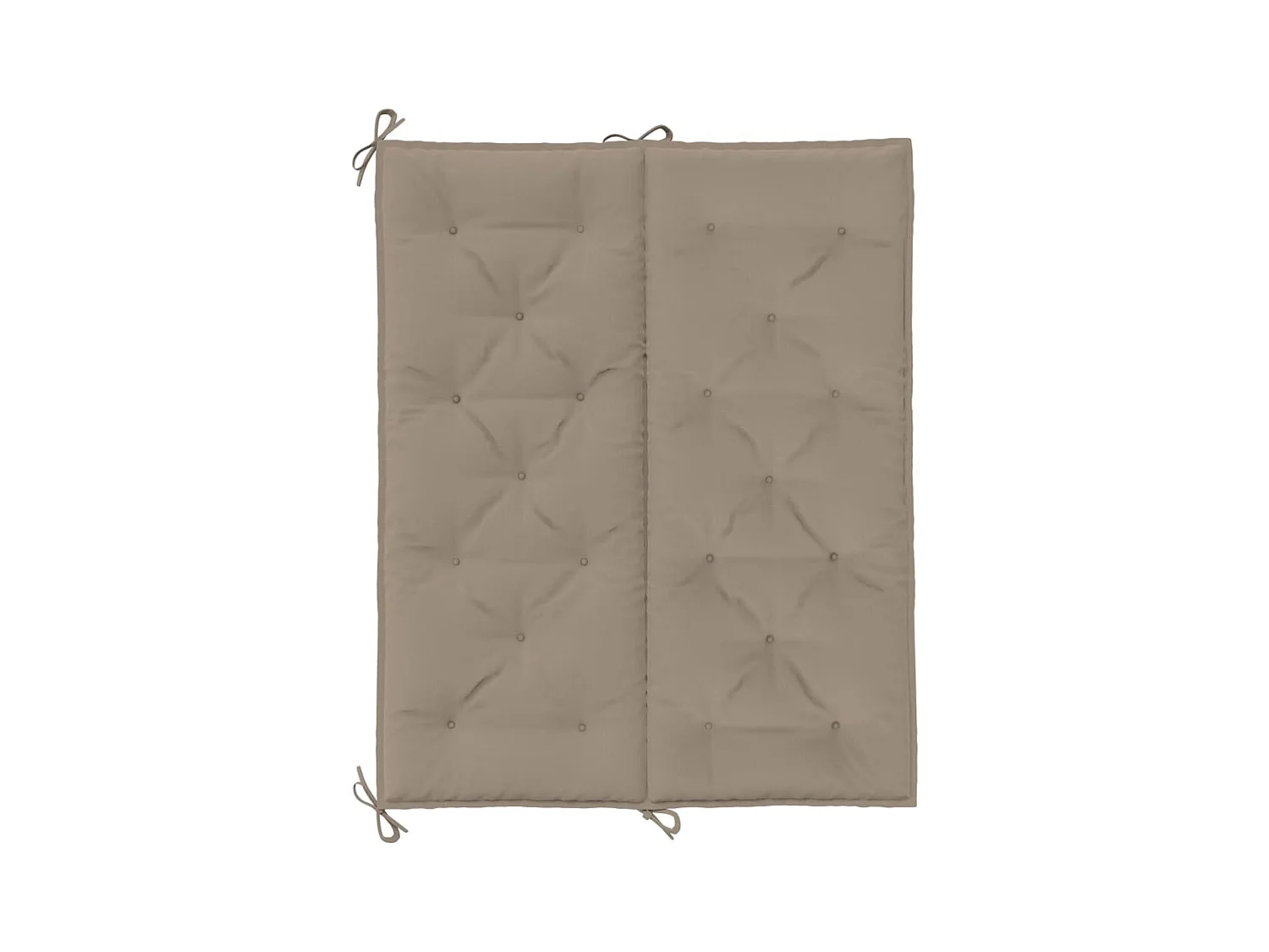 Coussins de banc de jardin 2 pièces taupe 120x50x7 cm tissu Oxford