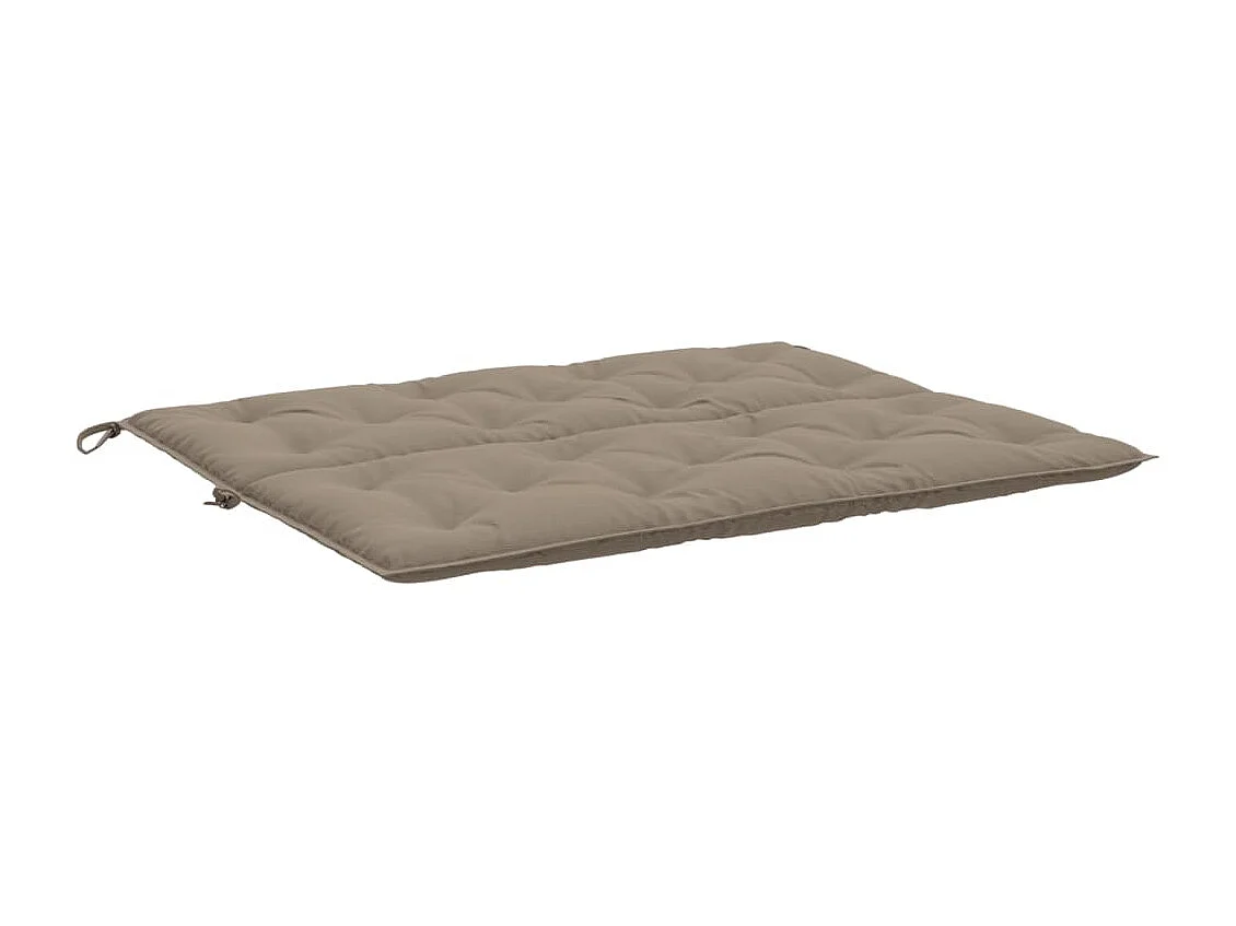 Coussins de banc de jardin 2 pièces taupe 120x50x7 cm tissu Oxford