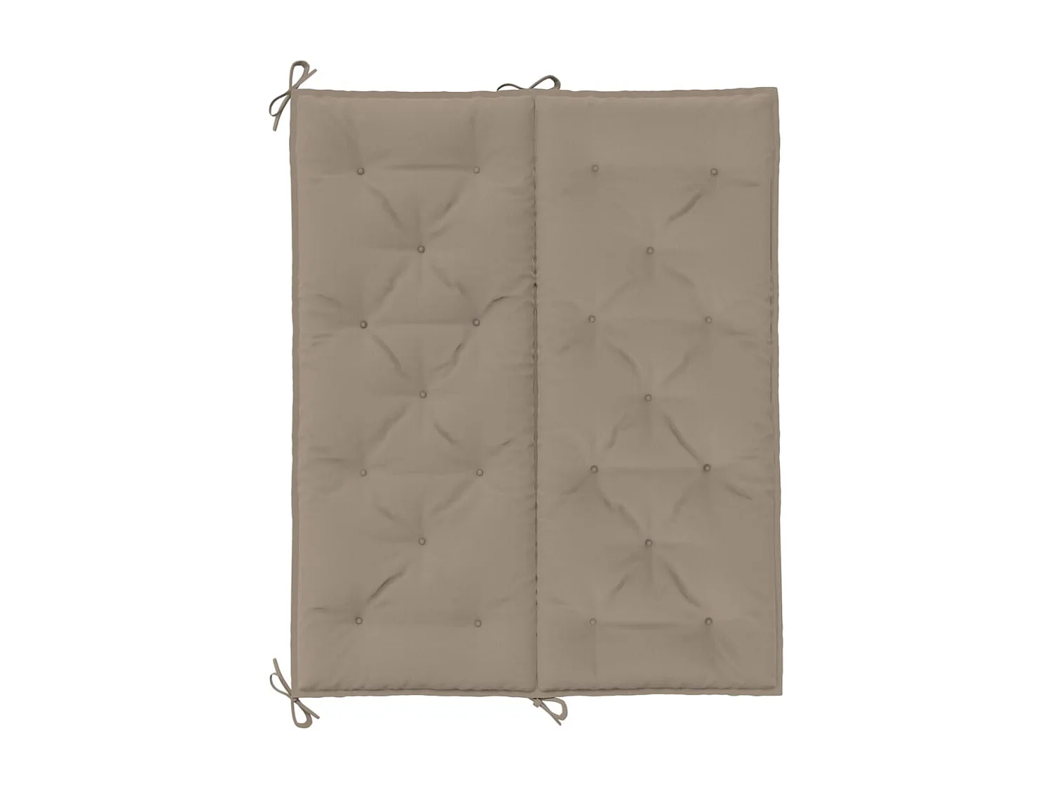 Coussins de banc de jardin 2 pièces taupe 120x50x7 cm tissu Oxford