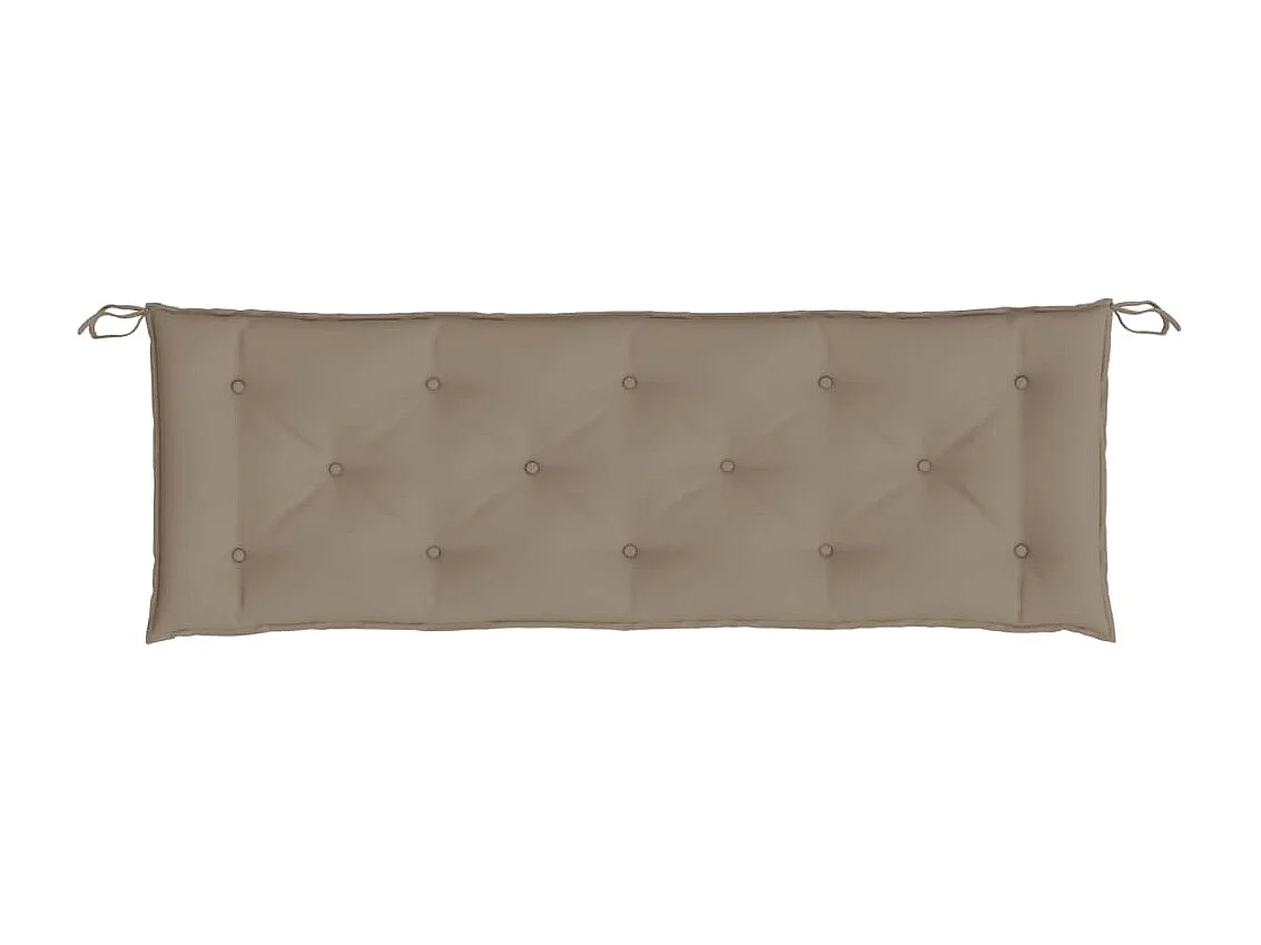 Coussin de banc de jardin taupe 150x50x7 cm tissu oxford