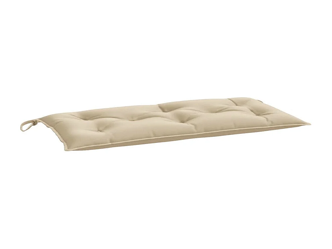 Cojín de banco de jardín tela Oxford beige 100x50x7 cm