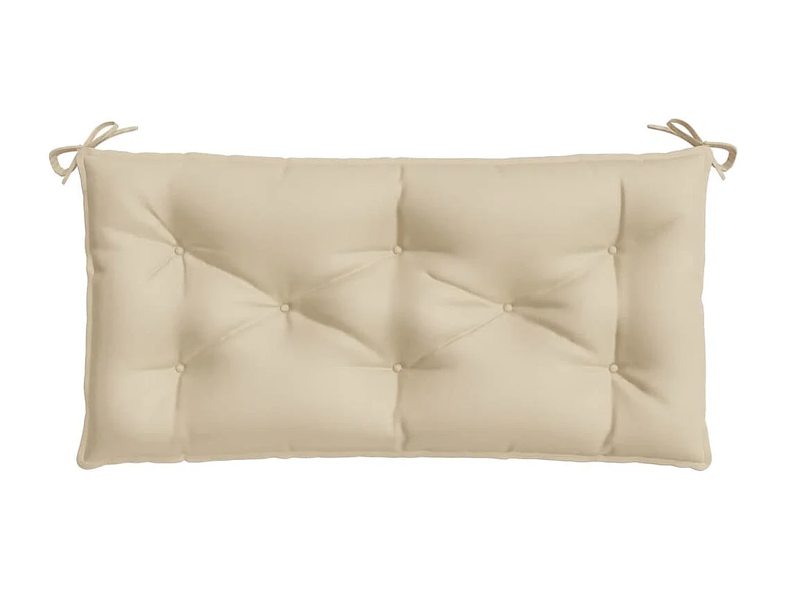 Coussin de banc de jardin beige 100x50x7 cm tissu oxford