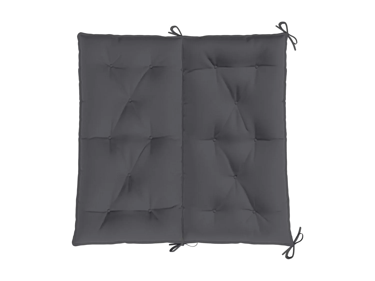 Almofadões banco jardim 2peças 100x50x7cm tecido oxford antracite