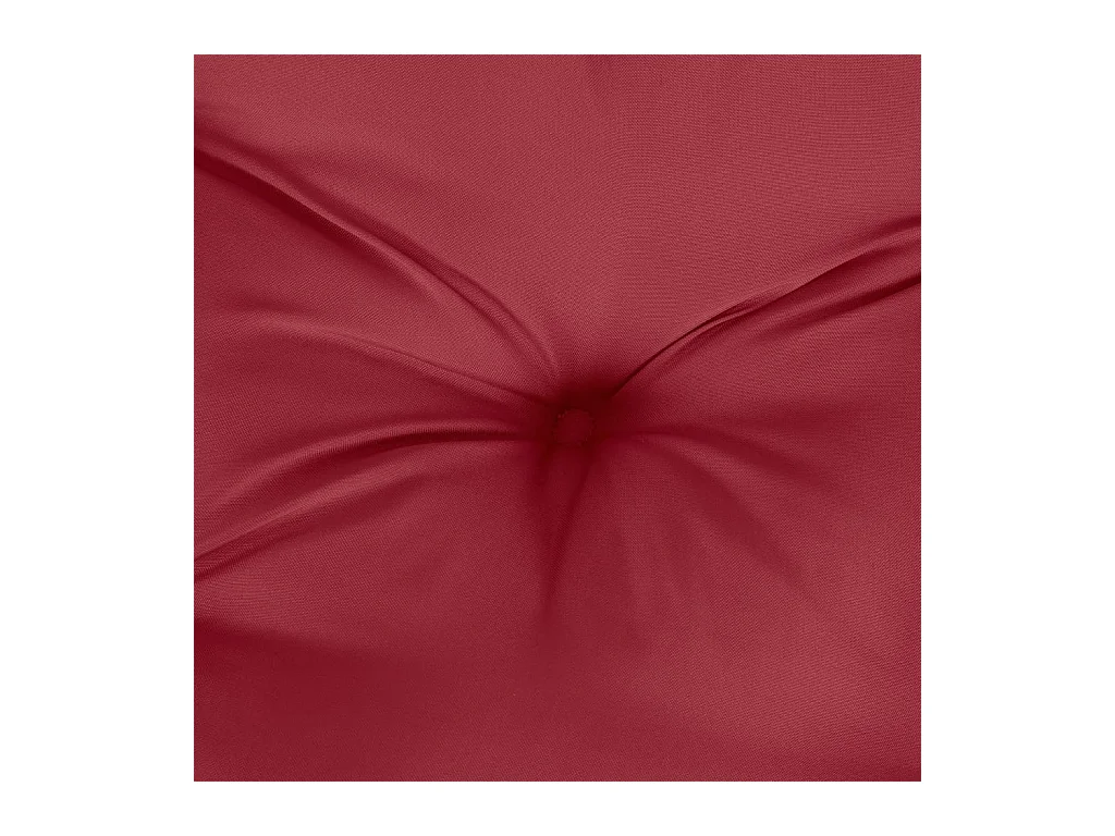Coussins de banc de jardin 2 pièces rouge bordeaux tissu Oxford