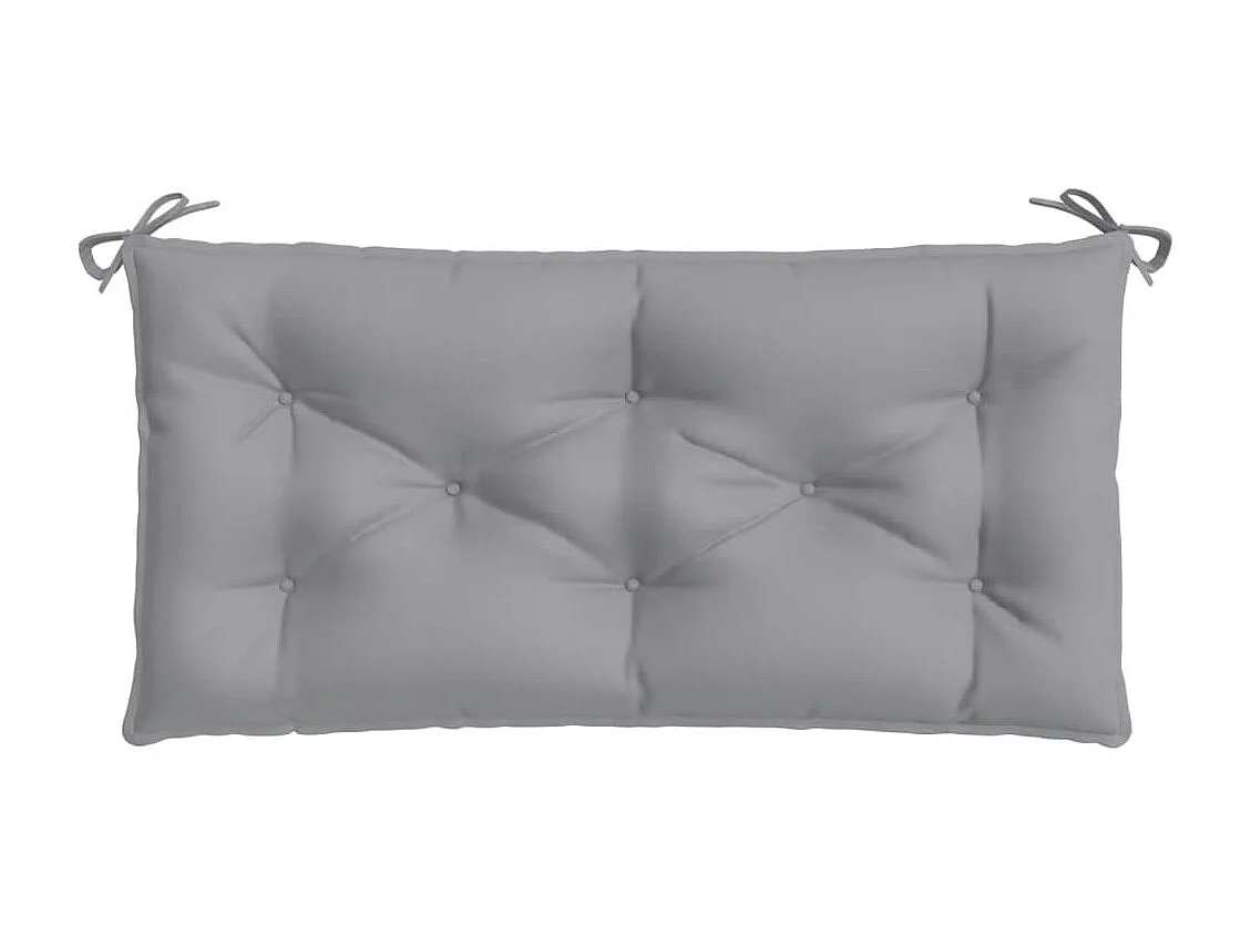 Coussins de banc de jardin 2 pièces gris 100x50x7 cm tissu Oxford
