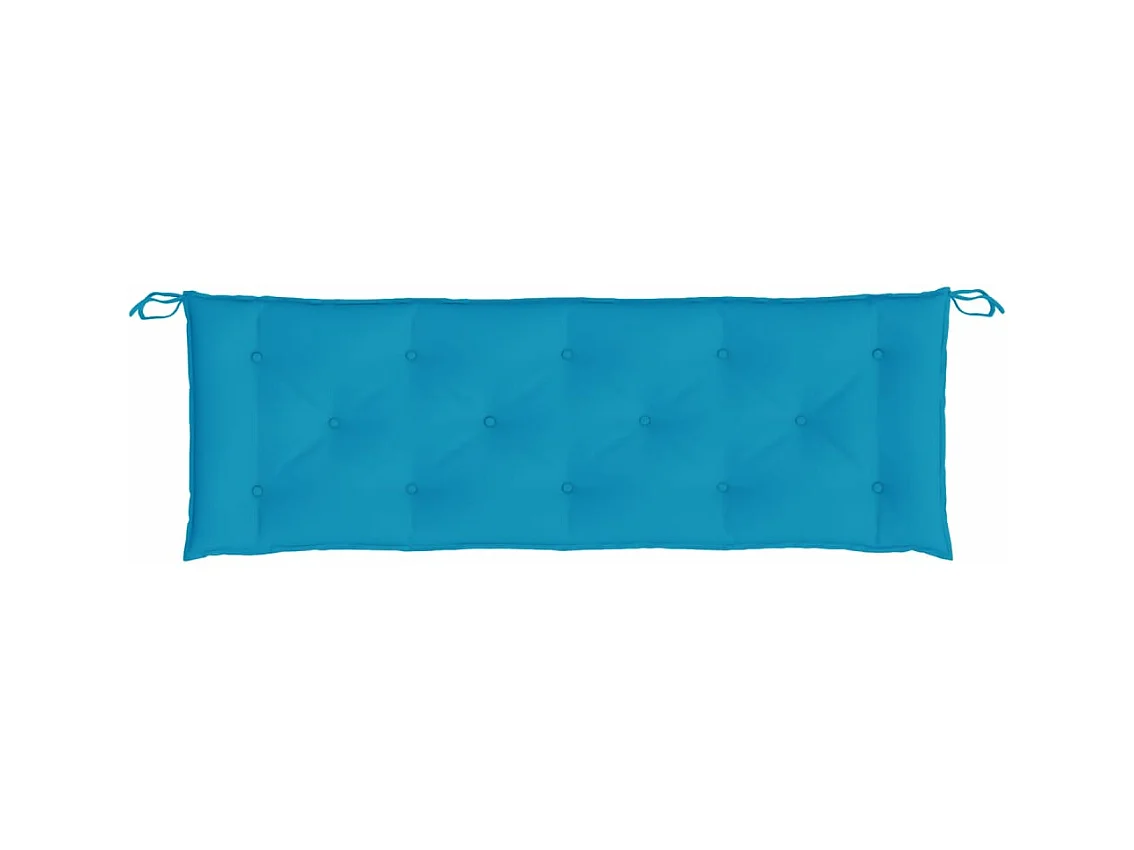 Coussins de banc de jardin 2 pièces bleu clair tissu Oxford