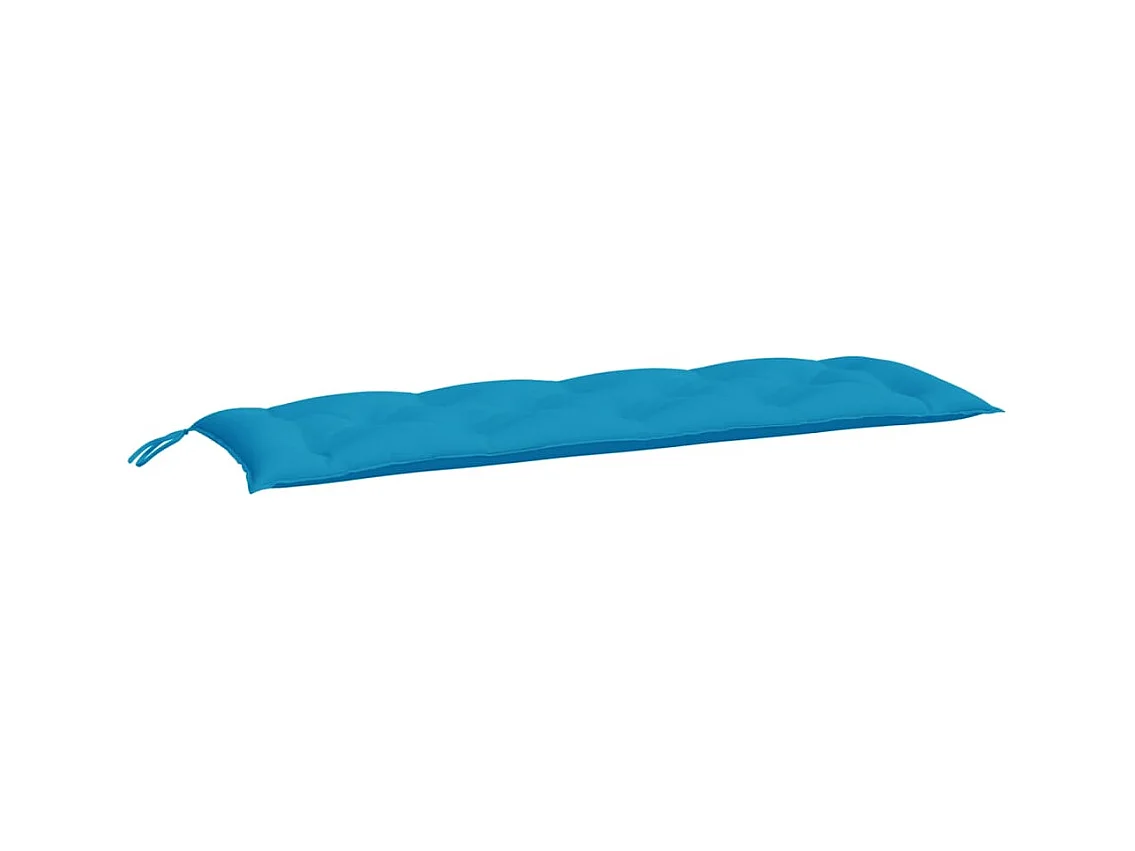 Coussins de banc de jardin 2 pièces bleu clair tissu Oxford