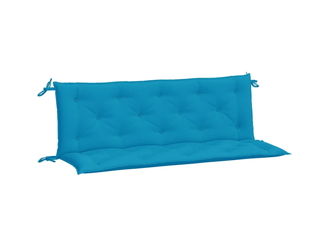Coussins de banc de jardin 2 pièces bleu clair tissu Oxford