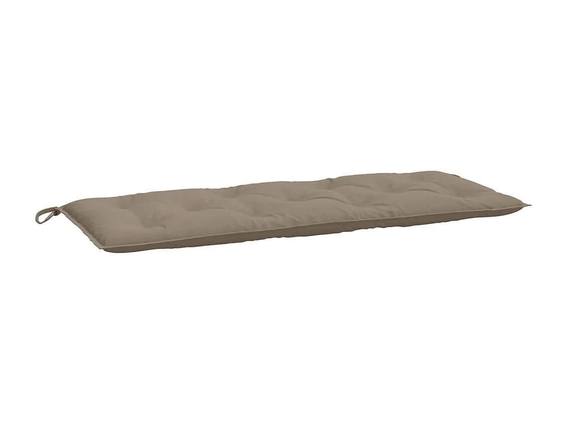 Coussin de banc de jardin taupe 120x50x7 cm tissu oxford