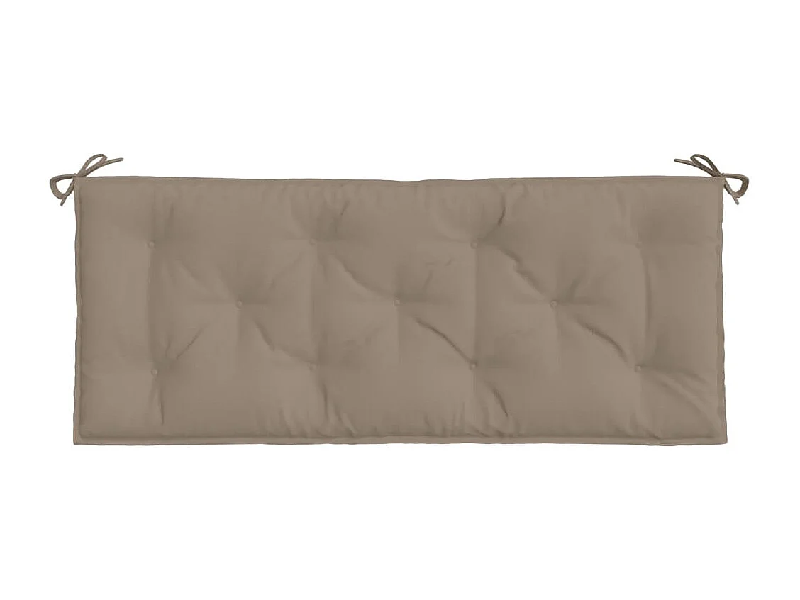 Coussin de banc de jardin taupe 120x50x7 cm tissu oxford