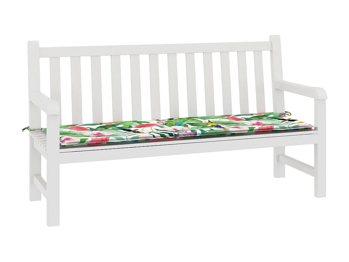 Coussin de banc de jardin multicolore 150x50x3 cm tissu oxford