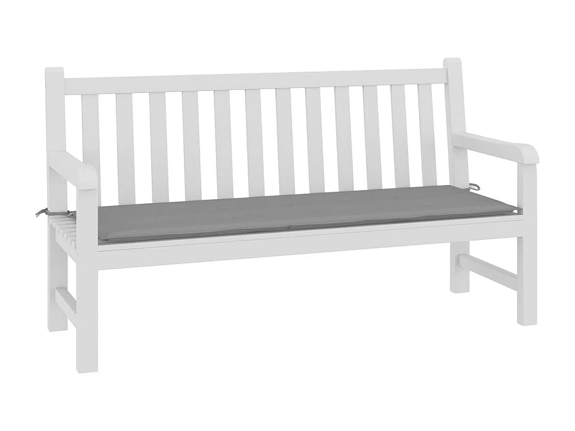 Tuinbankkussen 150x50x4 cm oxford stof grijs