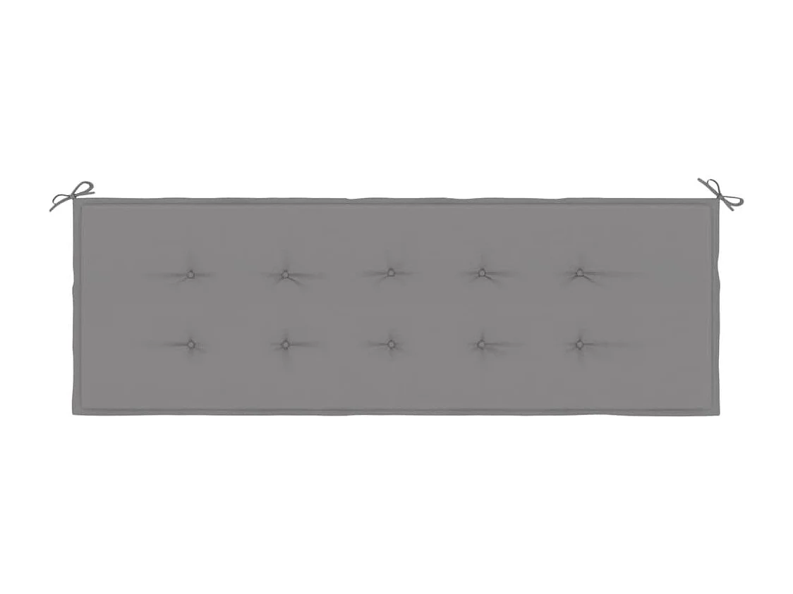 Tuinbankkussen 150x50x4 cm oxford stof grijs