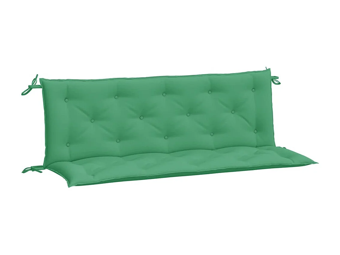 Coussins de banc de jardin 2 pièces vert 150x50x7 cm tissu Oxford