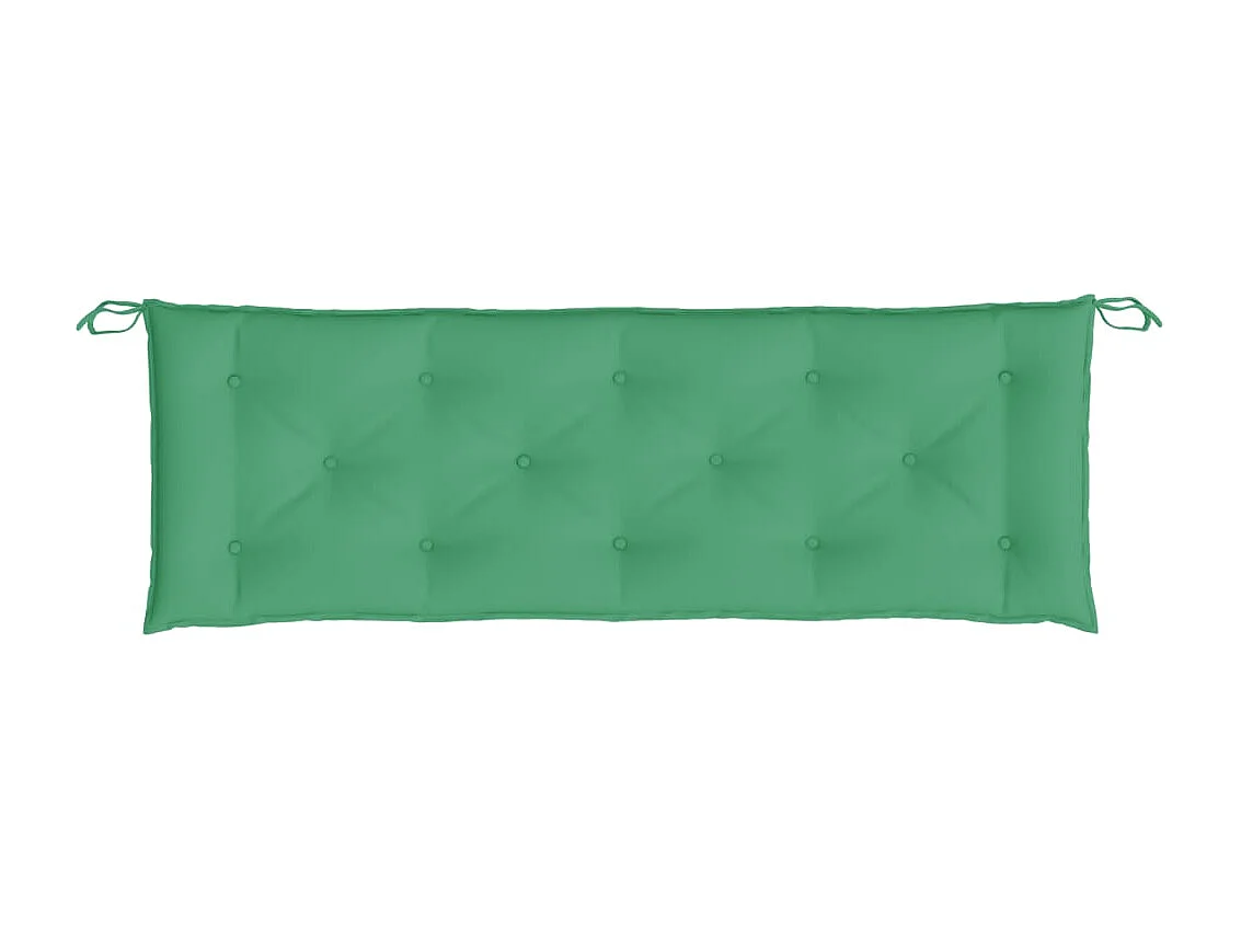 Coussins de banc de jardin 2 pièces vert 150x50x7 cm tissu Oxford