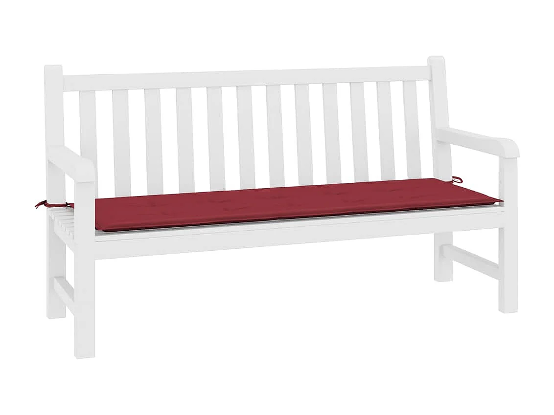 Tuinbankkussen 200x50x4 cm oxford stof wijnrood