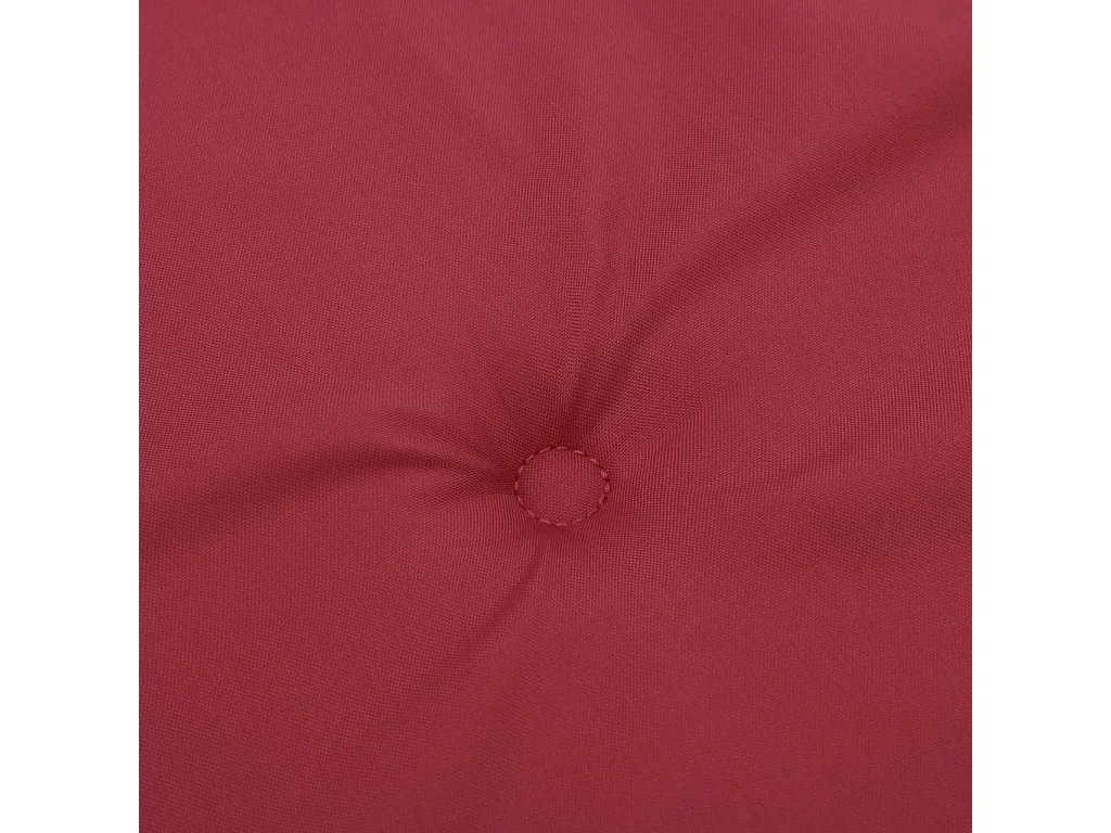 Coussin de banc de jardin rouge bordeaux 200x50x3 cm