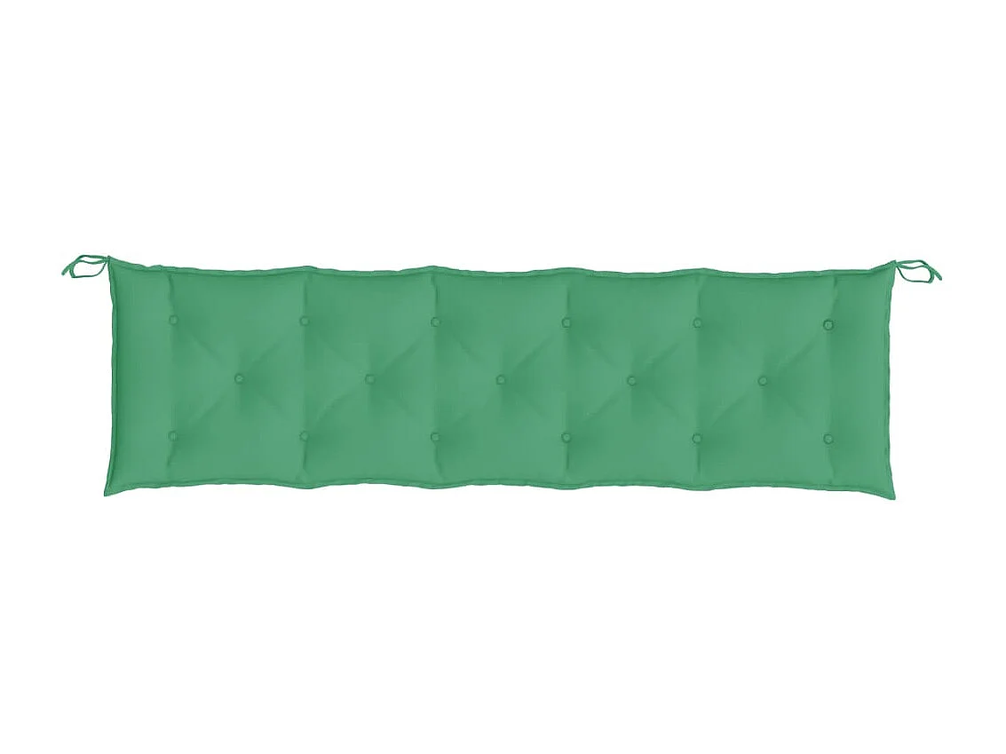 Coussins de banc de jardin 2 pièces vert 180x50x7 cm tissu Oxford