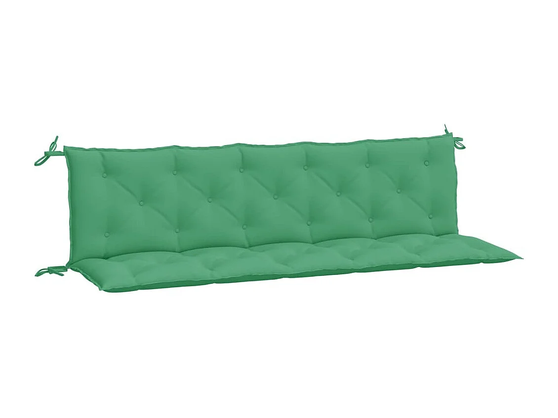 Tuinbankkussens 2 st 180x50x7 cm oxford stof groen