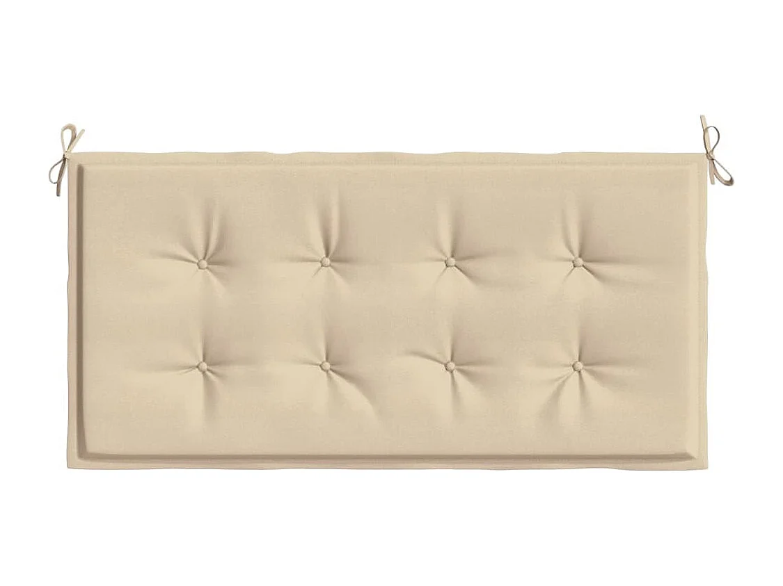 Coussin de banc de jardin beige 100x50x3 cm tissu oxford