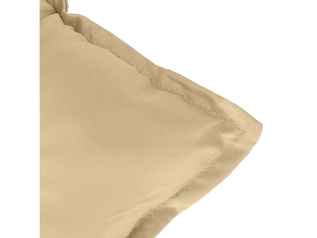 Coussins de banc de jardin lot de 2 beige mélangé tissu