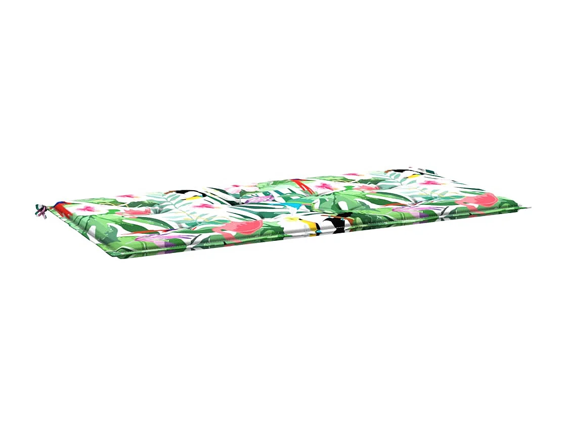 Coussin de banc de jardin multicolore 120x50x3 cm tissu oxford