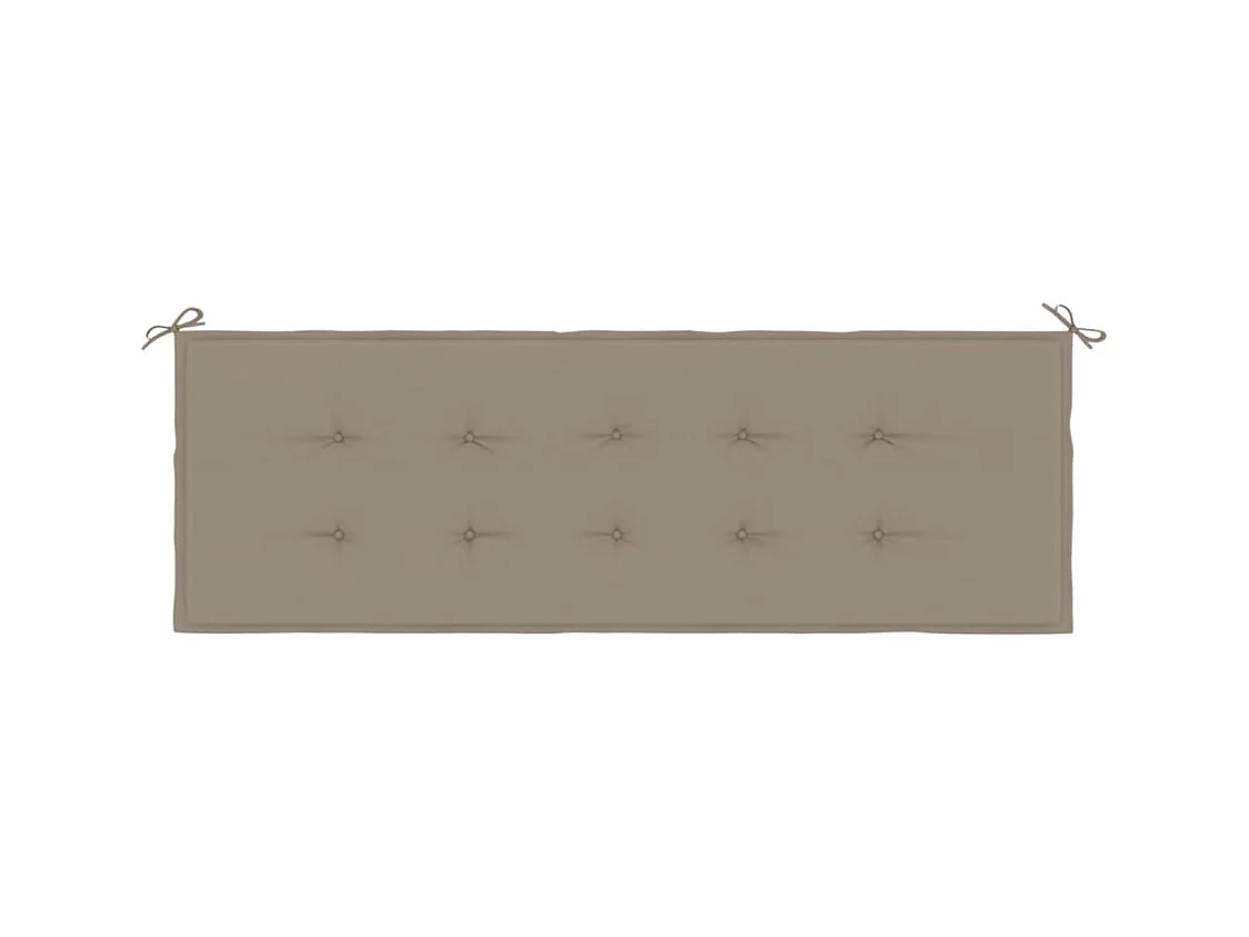 Coussin de banc de jardin taupe 150x50x3 cm tissu oxford