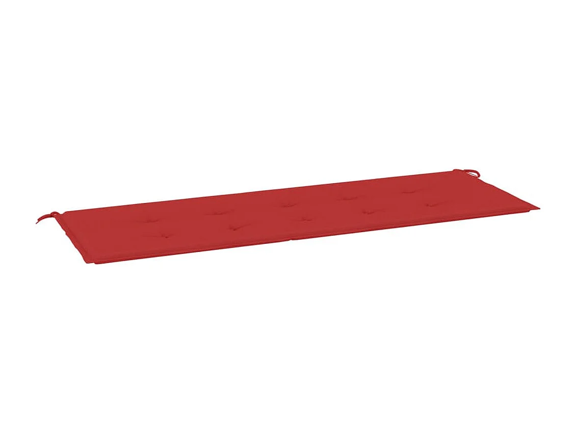 Coussin de banc de jardin rouge 150x50x3 cm tissu oxford
